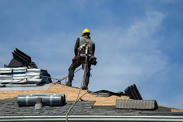 Professional Roofing technician working in Cochecton Center, NY